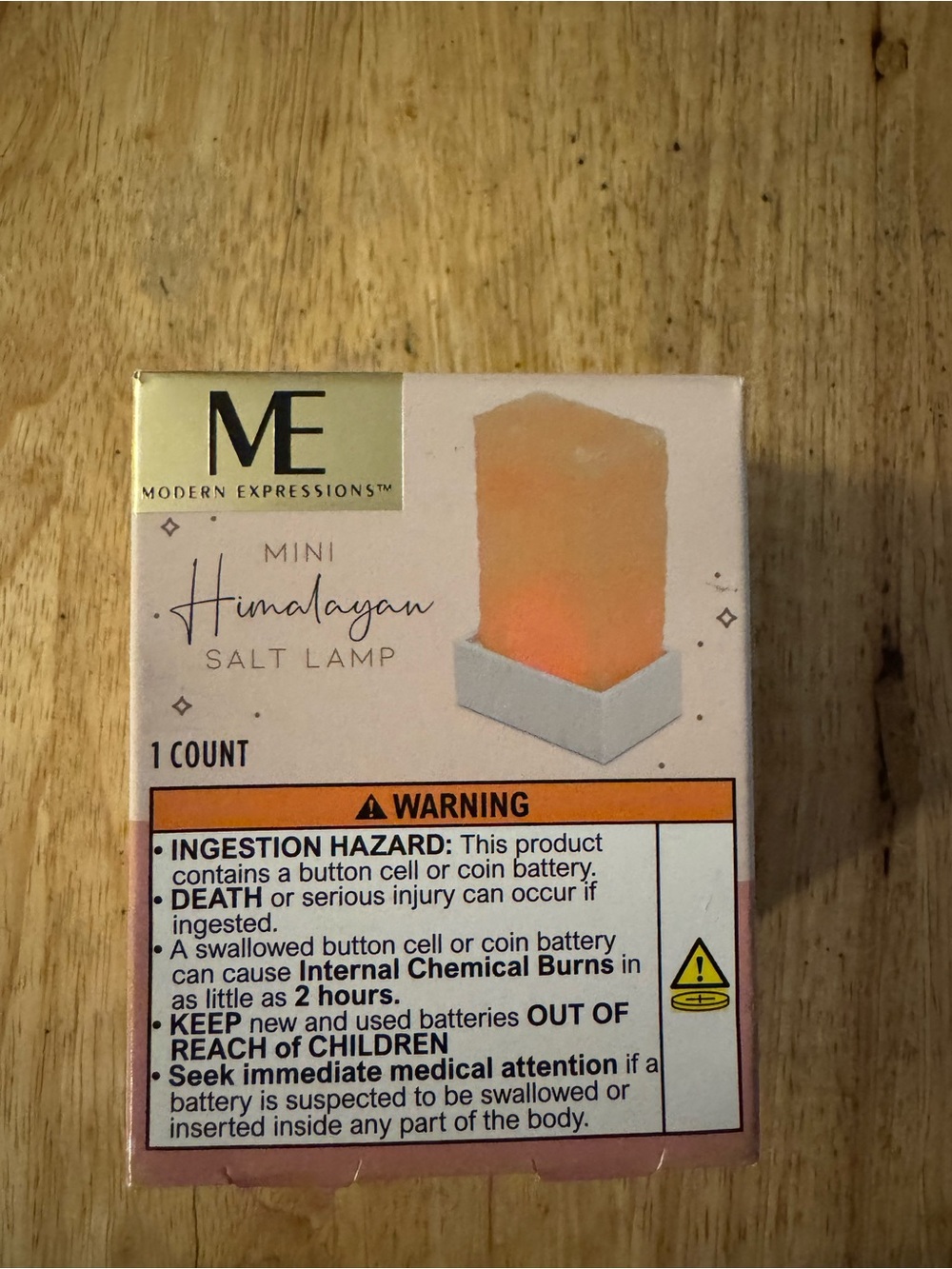 Modern Expressions Mini Himalayan Salt Lamp - Peachy Pink